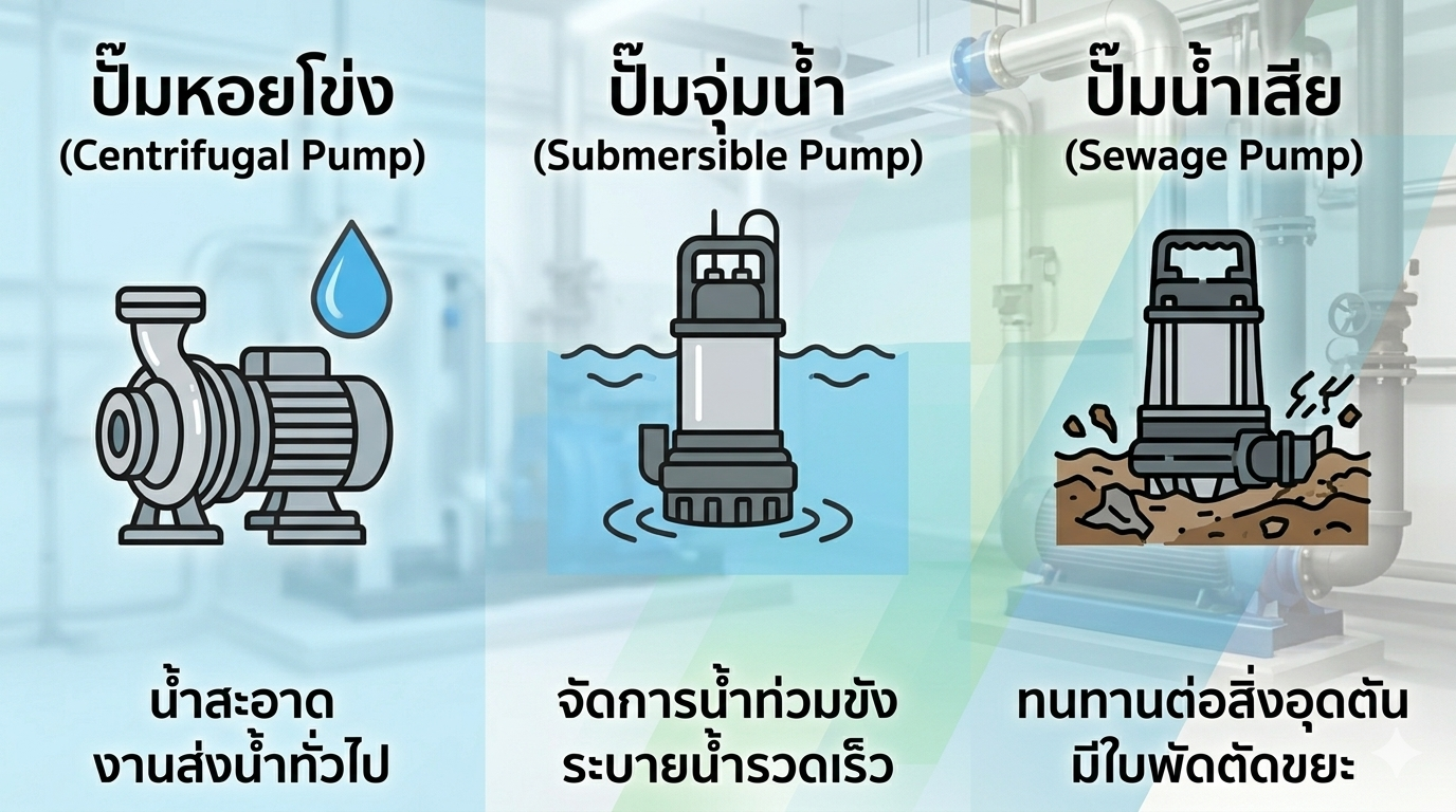 ปั้มน้ำมีกี่แบบ