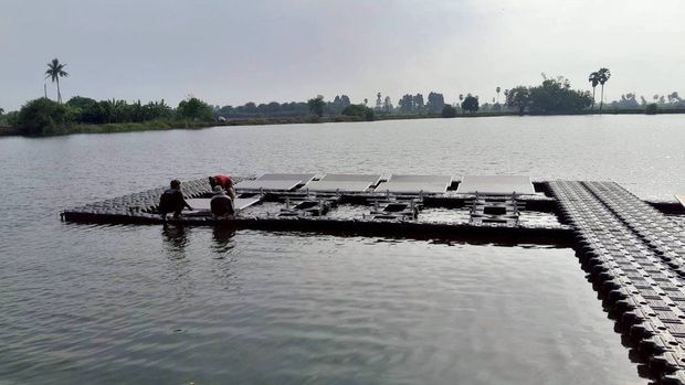 บ้านหนองอีล้ำ จ.อ่างทอง — ติดตั้งระบบทุ่นลอยน้ำพลังงานแสงอาทิตย์ ภาพที่ 9