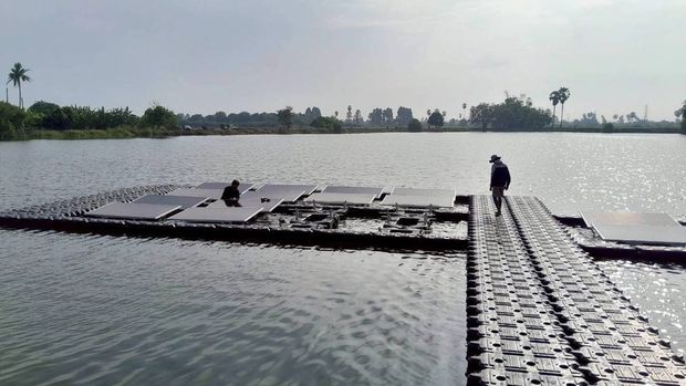 บ้านหนองอีล้ำ จ.อ่างทอง — ติดตั้งระบบทุ่นลอยน้ำพลังงานแสงอาทิตย์ ภาพที่ 8