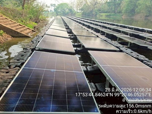 บ้านฮ่องปุ๊สามัคคี จ.ลำปาง — ติดตั้งทุ่นโซลาร์เซลล์ 100 แผง ภาพที่ 6