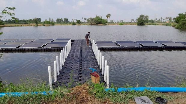บ้านหนองอีล้ำ จ.อ่างทอง — ติดตั้งระบบทุ่นลอยน้ำพลังงานแสงอาทิตย์ ภาพที่ 3