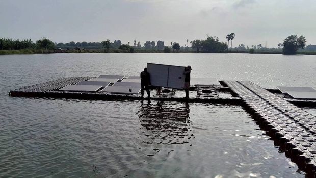 บ้านหนองอีล้ำ จ.อ่างทอง — ติดตั้งระบบทุ่นลอยน้ำพลังงานแสงอาทิตย์ ภาพที่ 7
