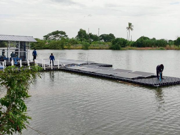 บ้านหนองอีล้ำ จ.อ่างทอง — ปรับปรุงทุ่นและระบบเดินสาย ภาพที่ 2